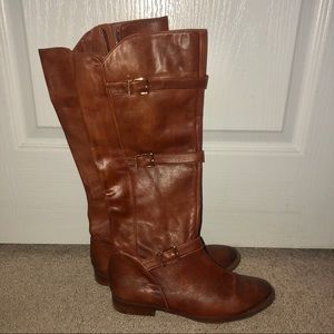 Gianni Bini Brown Leather Boots